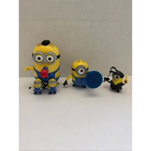 Despicable Me Minions Lot of 5 Stuart with Gas Gun Bob Ninja